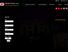 Tablet Screenshot of grandpalacehotelyangon.com